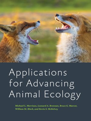 cover image of Applications for Advancing Animal Ecology